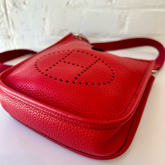 Hermes Evelyne TPM Rouge de Couer Taurillon Clemence - Picture 2 of 10